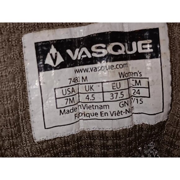 Vasque Womens Hiking Boots Brown Suede Leather Lace Up Gore Tex Size 7M - Picture 10 of 10